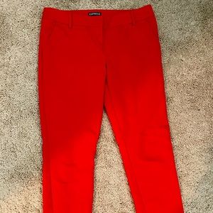 Express Red Columnist pant size 4